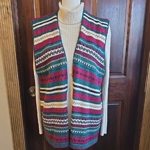 Koret Multicolor Striped Sweater Vest